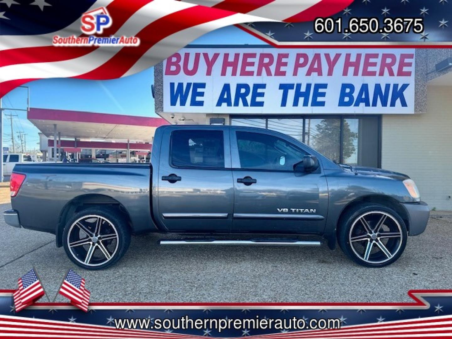 2011 GRAY NISSAN TITAN S; SL; SV (1N6BA0ED3BN) , located at 922 W. Beacon St., Philadelphia, MS, 39350, (601) 650-3675, 32.770447, -89.127151 - Photo#6